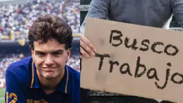 Luis García posa en el estadio de Pumas (Fuente: Azteca y el Informador)