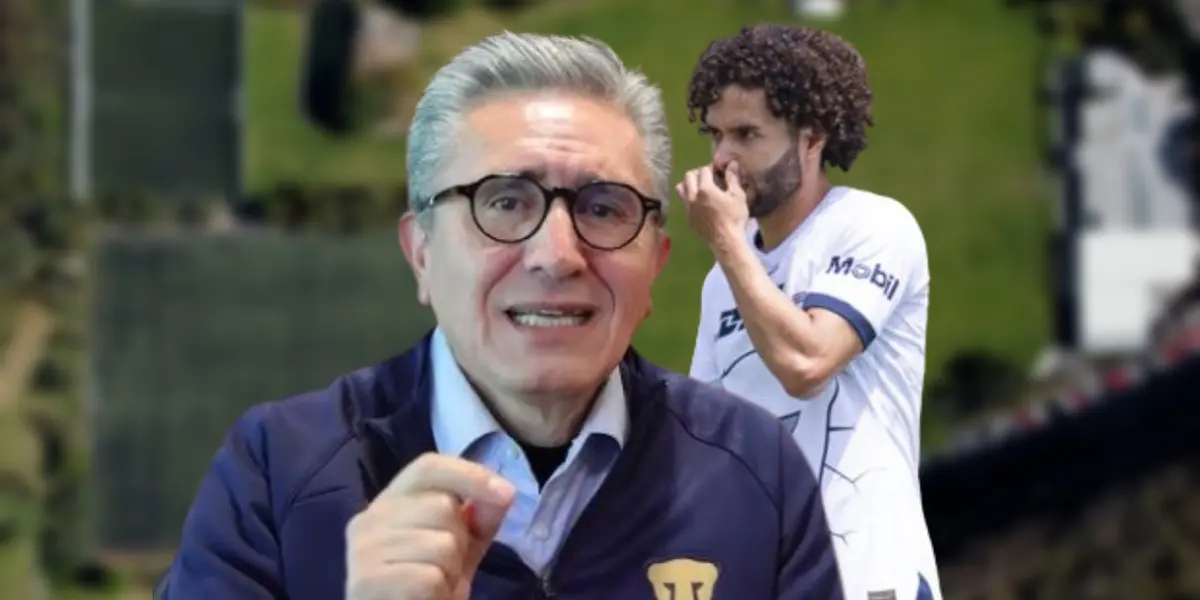 Luis Raúl González y César Huerta / Foto: PumasMX