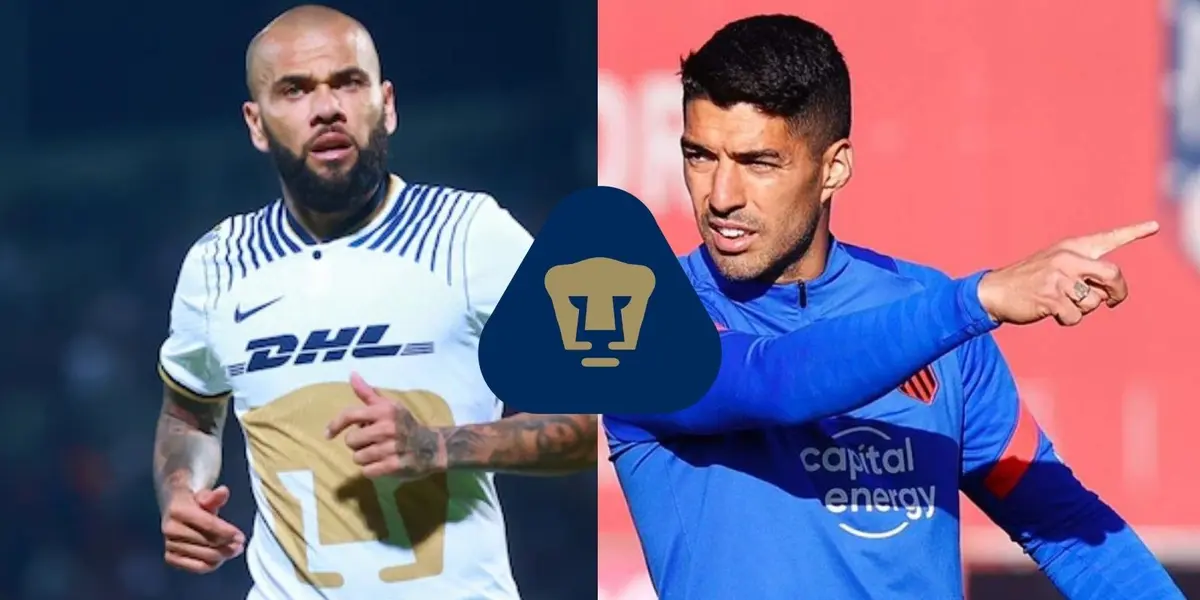 Luis Suárez podría llegar a Pumas bajo la misma modalidad que Dani Alves