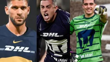Magallán, Funes Mori y Padilla, jugadores que deben renovar contrato con Pumas (Fuente: Mexsports y Pumas)