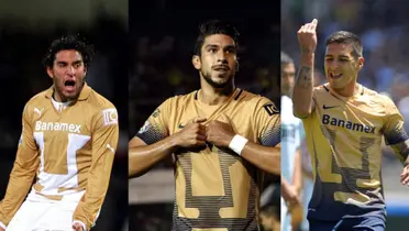 Martin Bravo, Eduardo Herrera e Ismael Sosa con Pumas
