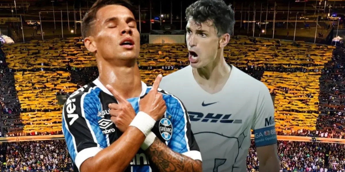 Medios en Brasil aseguran que Pumas está en busca del 10 de Gremio, pero antes habría que liberar una plaza de extranjero ¿Adiós Dinenno?