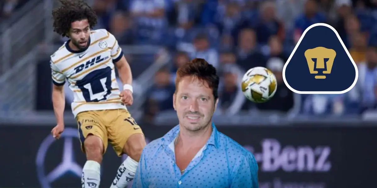 Merlo con el Chino Huerta en Pumas/FOTO: AM