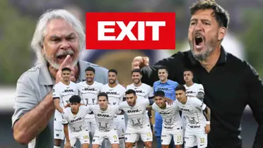 Miguel Mejía Barón, Gustavo Lema y alineación de Pumas