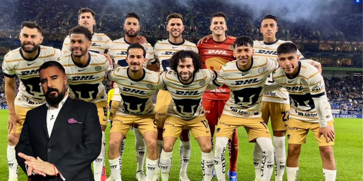 Morales y jugadores de Pumas/FOTO: X Pumas
