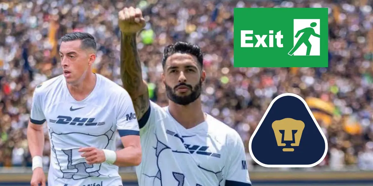 Nathan y Funes en la salida de Pumas/FOTO: Récord