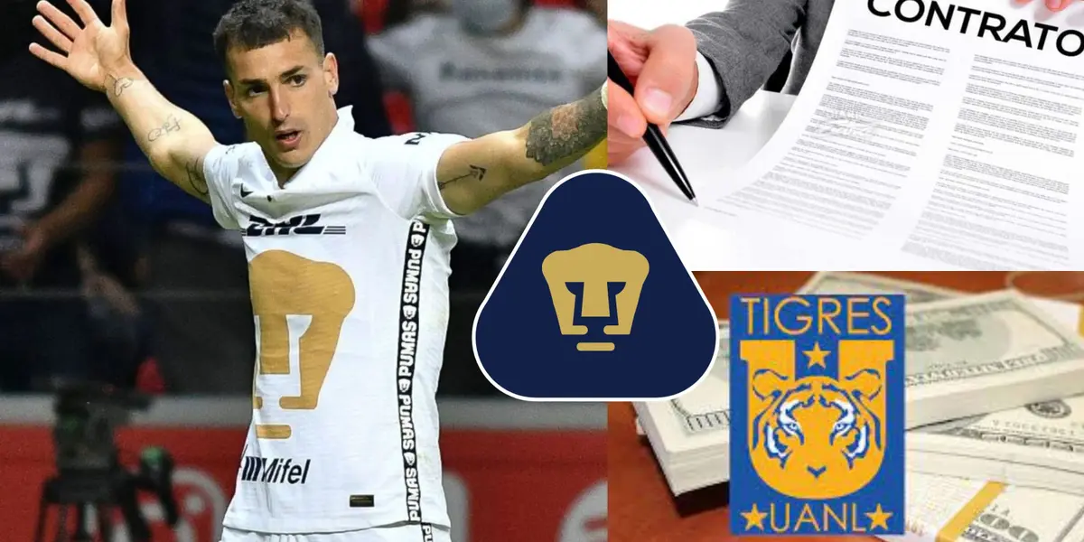 Nuevamente los tigres quieren a un jugador de Pumas, pero esto es lo que tendrían que pagar para llevárselo
