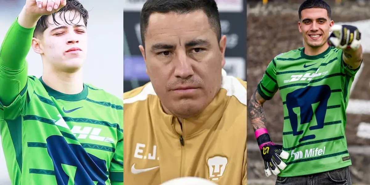 Pablo Lara, Efraín Juárez y Alex Padilla en presentación de Pumas (Fuente: Mexsports y Concacaf)