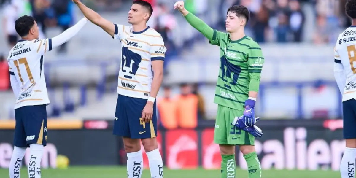 Pablo Lara en su estreno en el combinado de Pumas (Fuente: Mexsports)