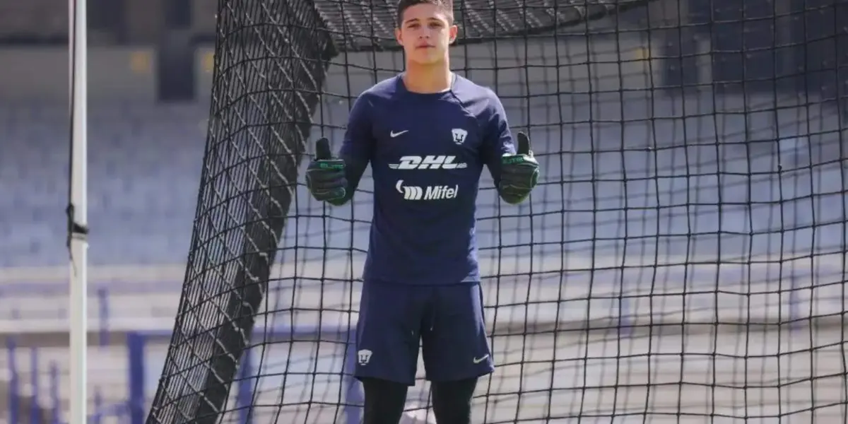 Pablo Lara entrenando en el combinado de Pumas (Fuente: Pumas)