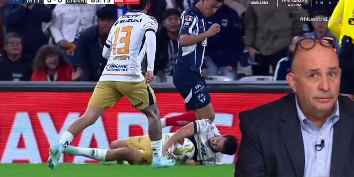 Penal Rayados vs Pumas y la bomba/FOTO: x Guzmán Gasso