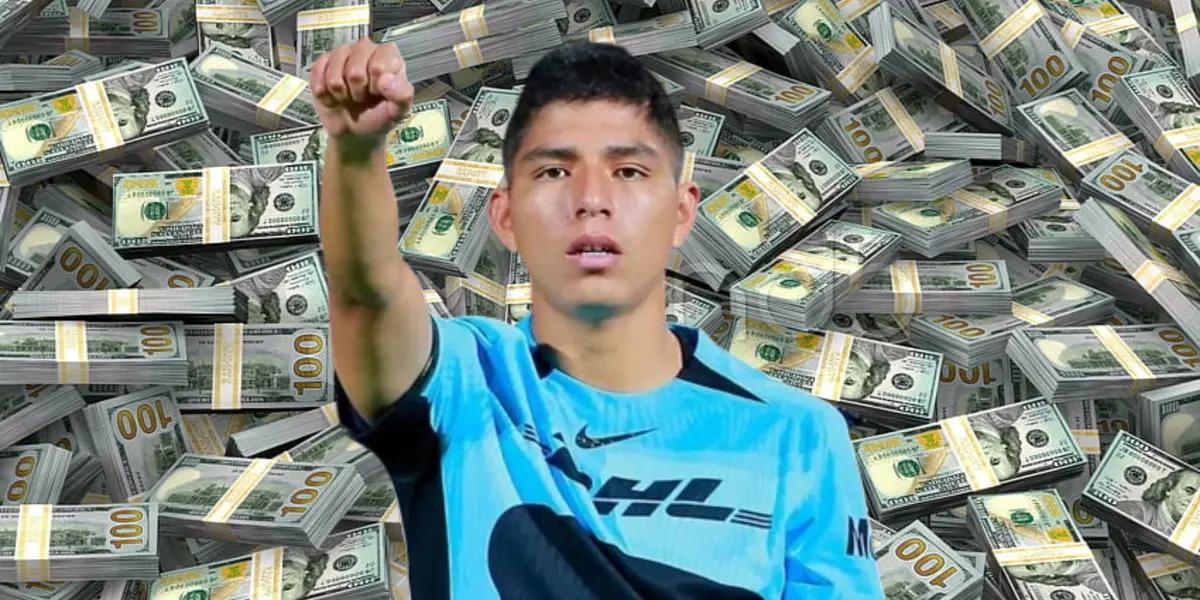 Piero Quispe con Pumas / Foto: Getty Images