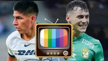 Piero Quispe de Pumas y Federico Viñas de León