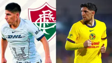 Piero Quispe disputa una pelota, a la derecha, Diego Valdés mira un gol (Fuente: Mexsports)