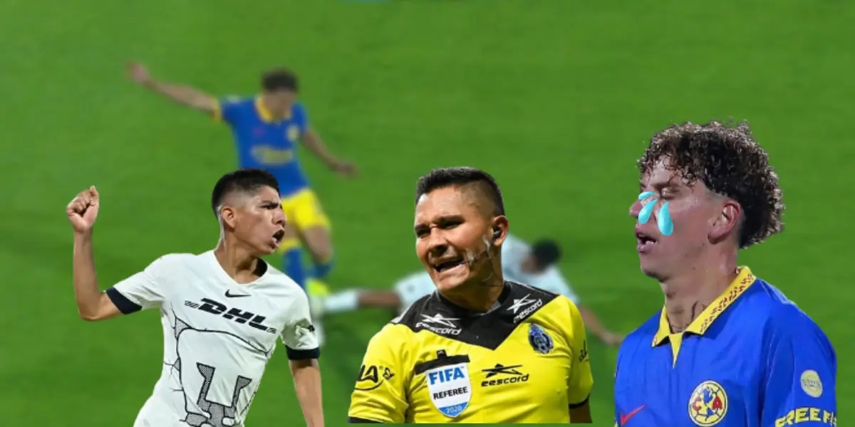 Piero Quispe durante el partido contra el América en el Clausura 2024