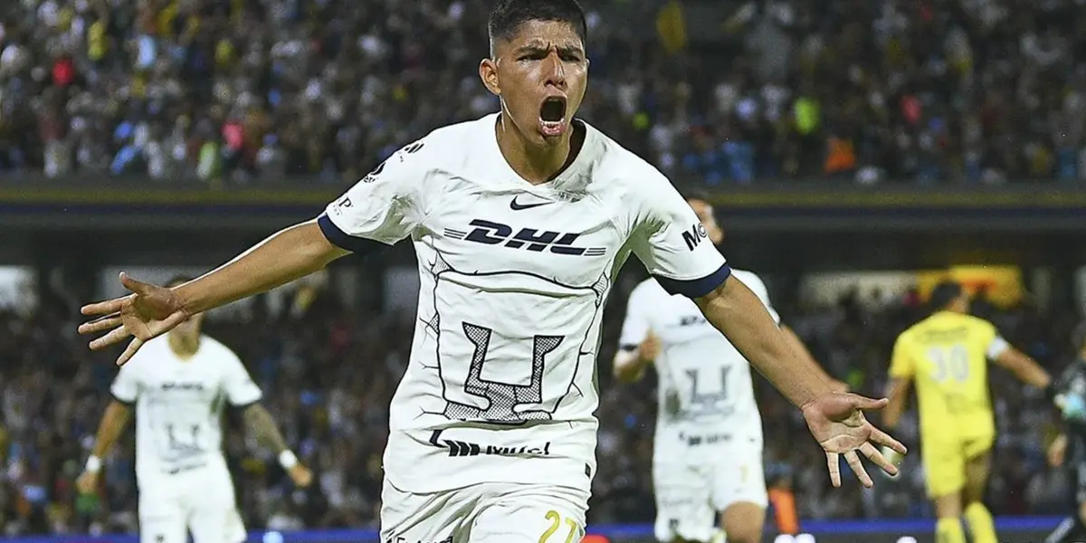 Piero Quispe festeja un gol anotado (Fuente: Mexsports)