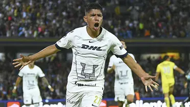 Piero Quispe festeja un gol anotado (Fuente: Mexsports)