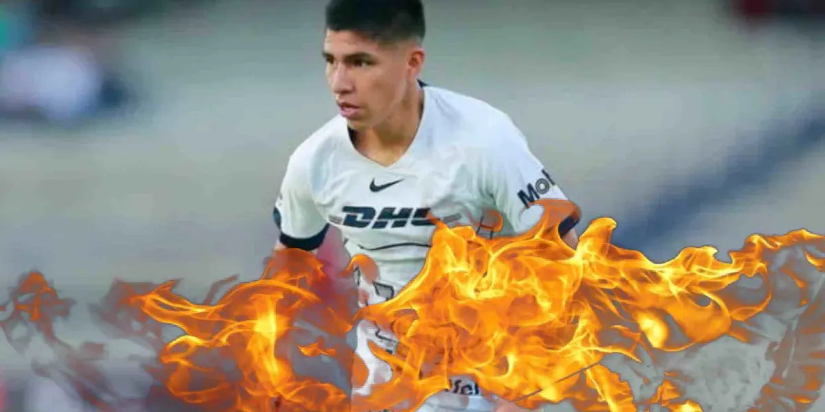 Piero Quispe jugando con Pumas