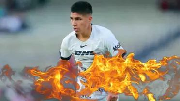 Piero Quispe jugando con Pumas