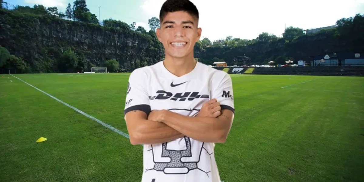 Piero Quispe llegó a romperla en Pumas y sin jugar un minuto
