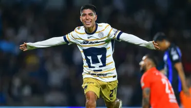 Piero Quispe marca gol con el combinado de Pumas (Fuente: Mexsports)