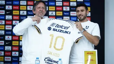 Presentación de Toto Salvio en Pumas (Fuente: Pumas)