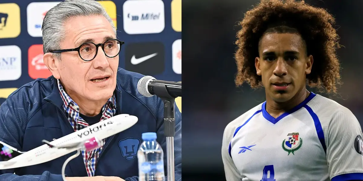 Presidente de Pumas y Adalberto Carrsquilla (Fuente: Pumas y Getty)