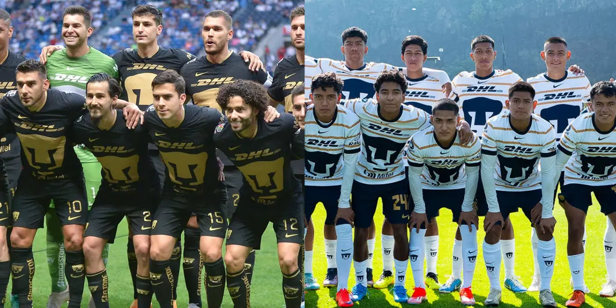 Primer equipo de Pumas y la cantera de Pumas.
