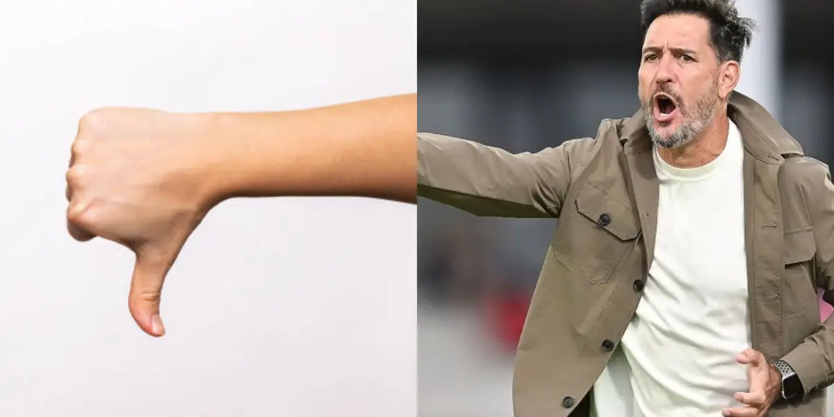 Pulgar abajo, a la derecha, Gustavo Lema dirgiendo (Fuente: Istock y Mexsports)