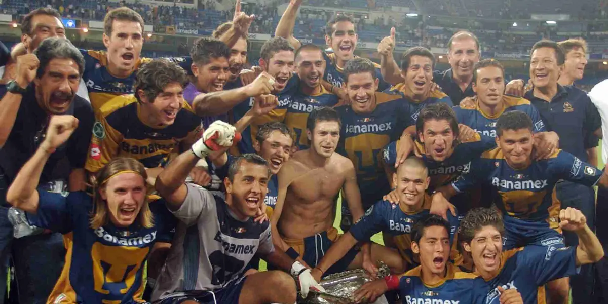 Pumas 2004 en el Santiago Bernabeu vs Real Madrid