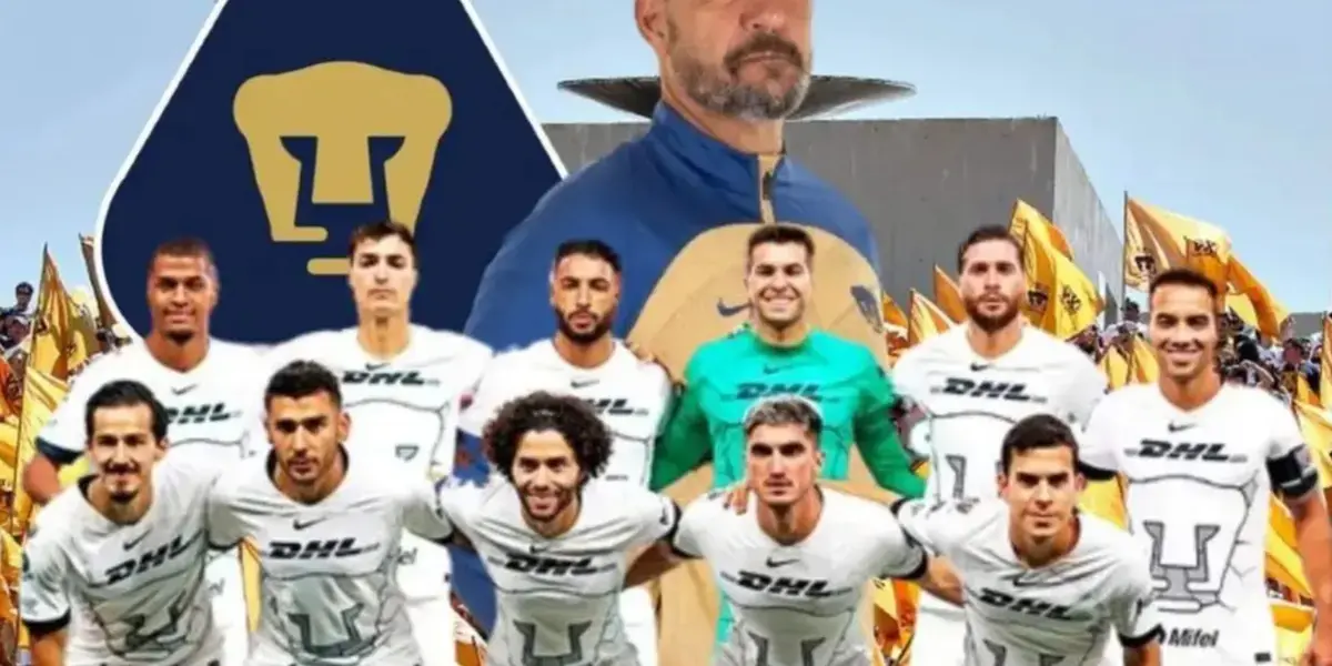 Pumas de la UNAM foto oficial con Gustavo Lema