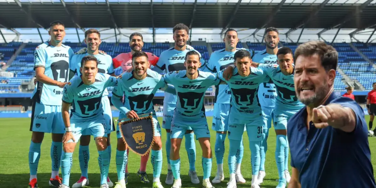 Pumas en foto oficial con Gustavo Lema