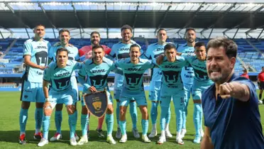 Pumas en foto oficial con Gustavo Lema