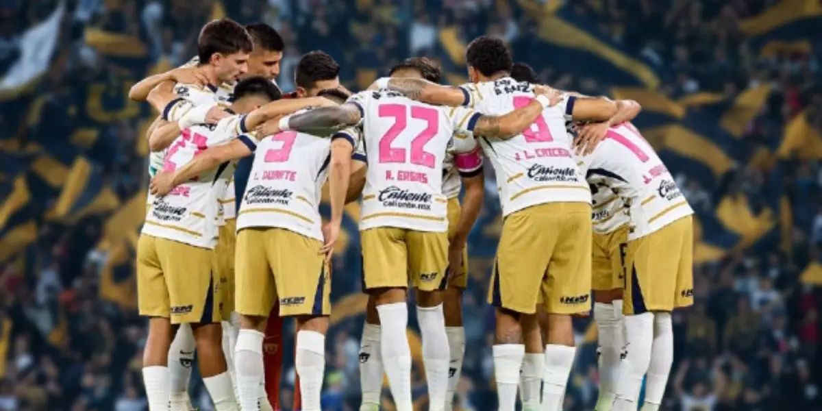 Pumas en team back / Foto; PumasMX