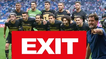 Pumas foto oficial y Gustavo Lema