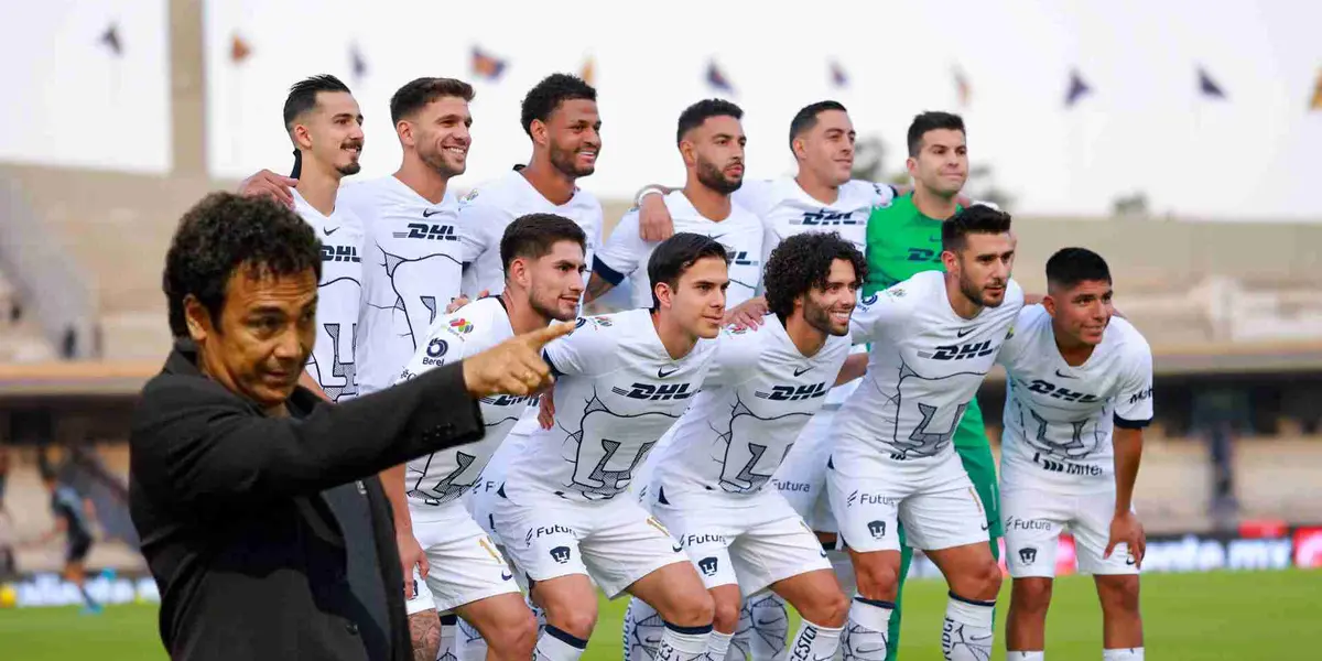 Pumas foto oficial y Hugo Sánchez
