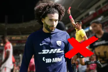 Pumas recibió un duro golpe con la expulsión de Huerta, la cual fue totalmente injusta