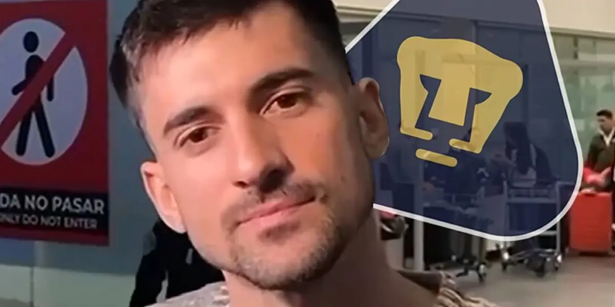 Pussetto arribando al aeropuerto de México (Fuente: ESPN)