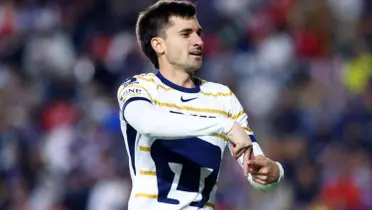 Pussetto festeja un gol con los Pumas (Fuente: Mexsports)