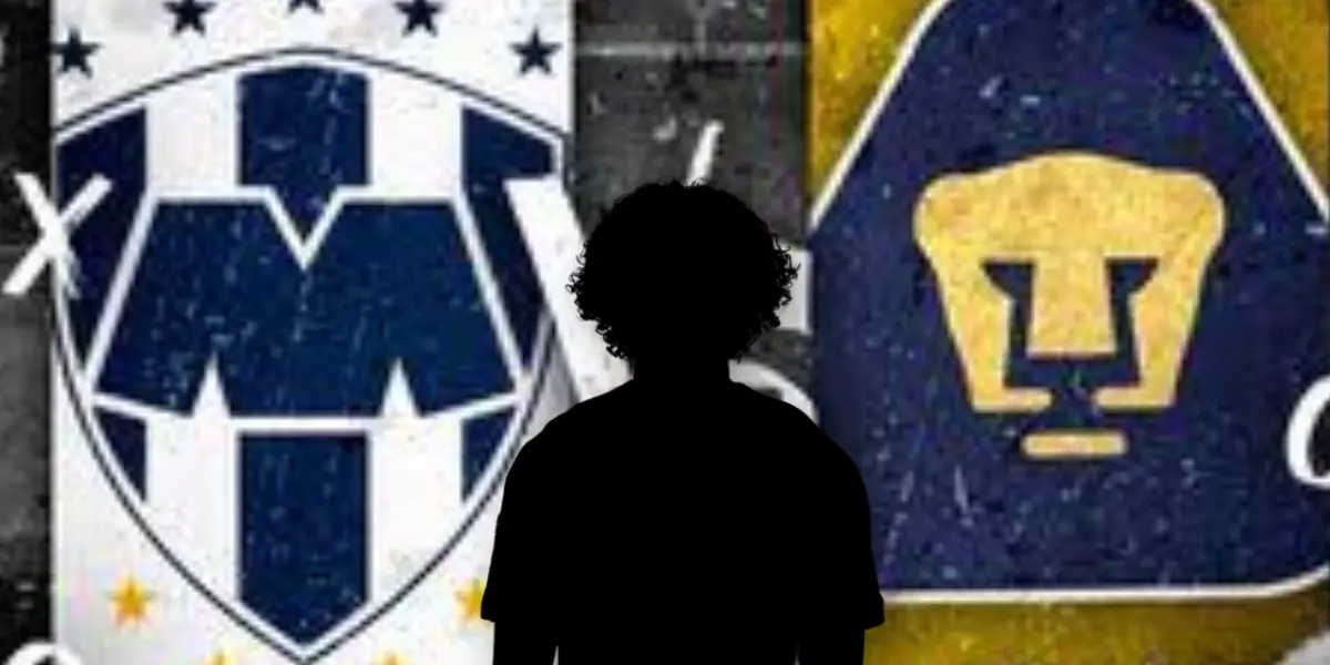 Rayados y Pumas con silueta de César Huerta