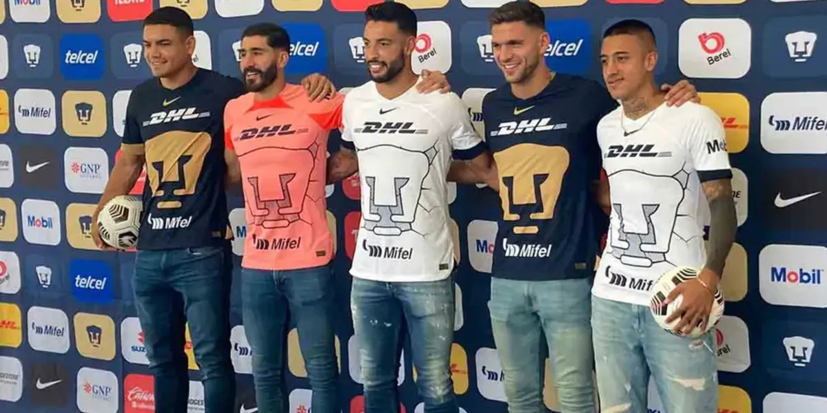 Refuerzos de Pumas presentados en Cantera (Fuente: Medio Tiempo)