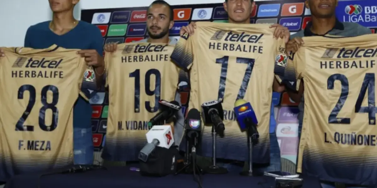 Refuerzos presentados en el combinado de los Pumas (Fuente: Pumas)