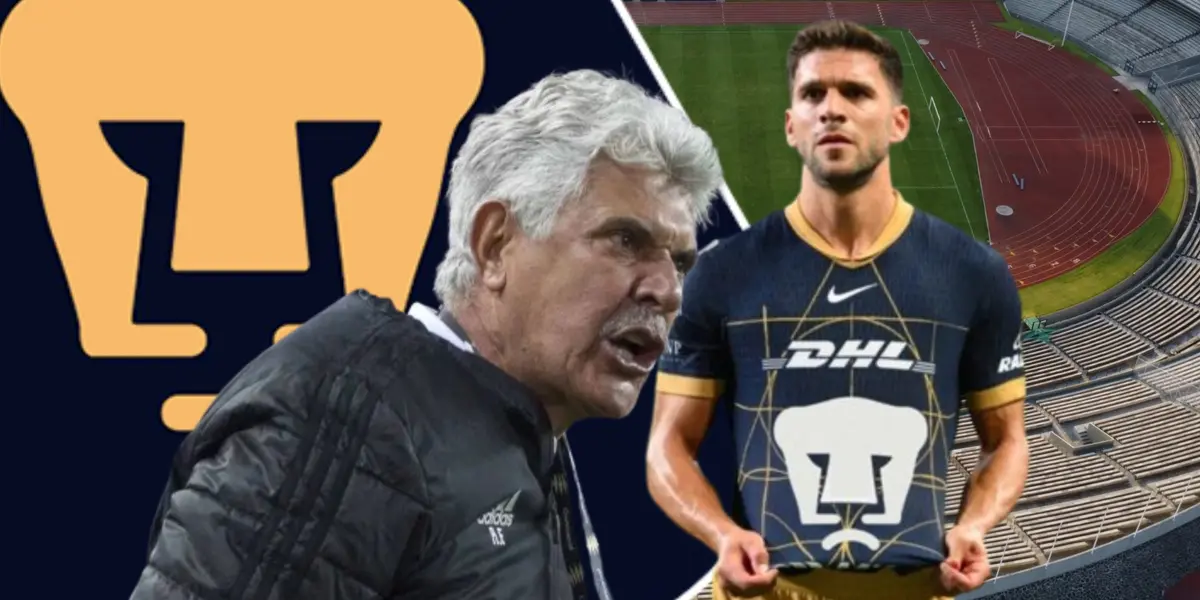 Ricardo Ferretti molesto por una decisión arbitral (Fuente: Mexsports y Pumas)