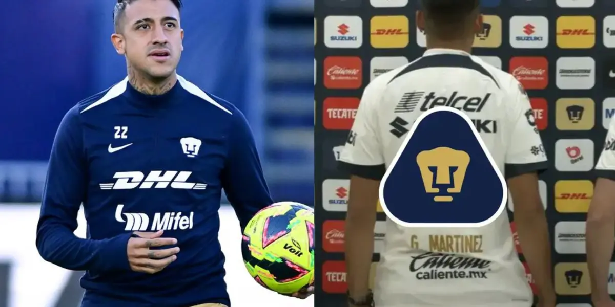 Robert Ergas en calentamiento de Pumas, a la derecha, presentación de un refuerzo (Fuente: Mexsports y Pumas)
