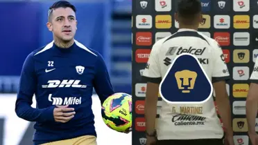 Robert Ergas en calentamiento de Pumas, a la derecha, presentación de un refuerzo (Fuente: Mexsports y Pumas)