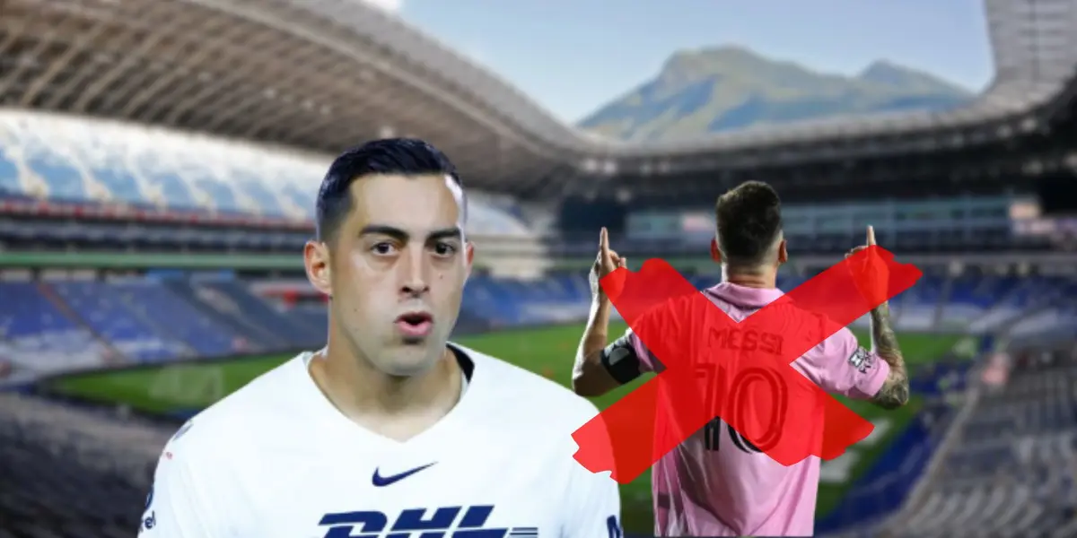 Rogelio Funes Mori durante un partido de Liga MX con los Pumas