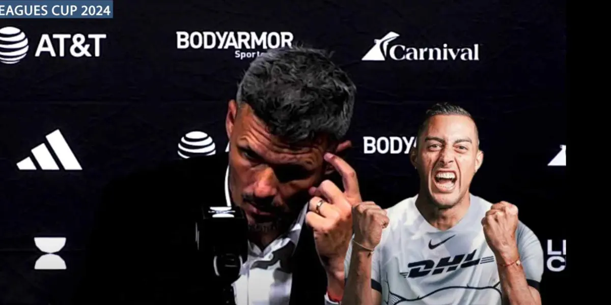 Rogelio Funes Mori y Fernando Ortiz | Foto: Leagues Cup y Sitio Pumas