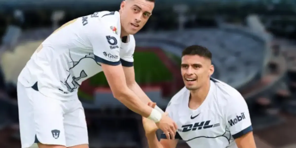 Rogelio Funes Mori y Guillermo Martínez en Pumas