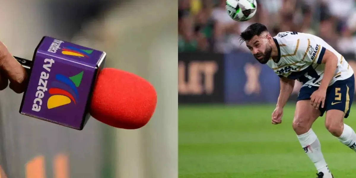 Rubén Duarte Pumas y TV Azteca | Foto: Mexsport y EFE