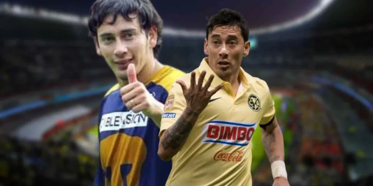 Rubens Sambueza con la playera de Pumas y América